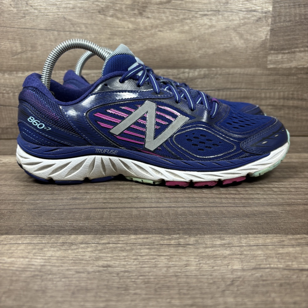 New Balance 860 v7 Blue Purple Womens US Size 9.5 EUR 41 W860BP7 Running Shoes
